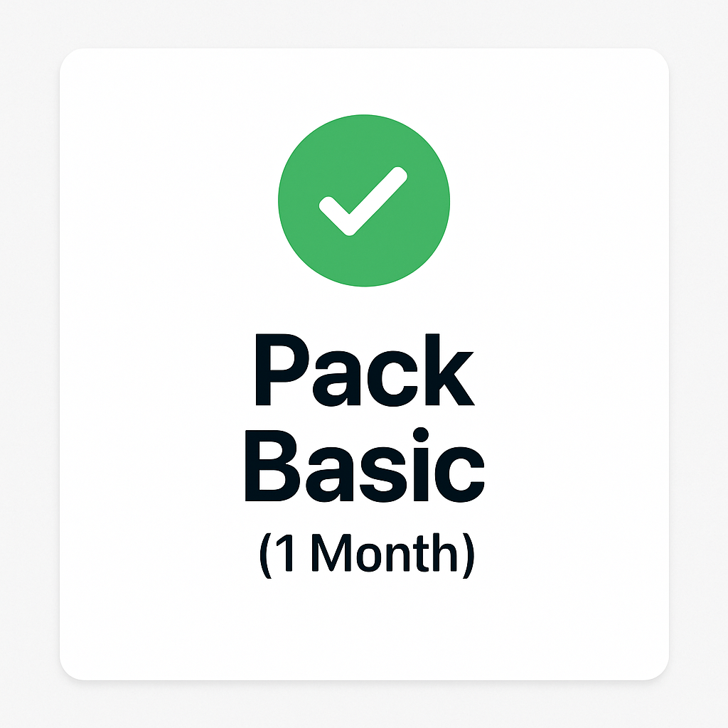 Pack Basic — 1 Month