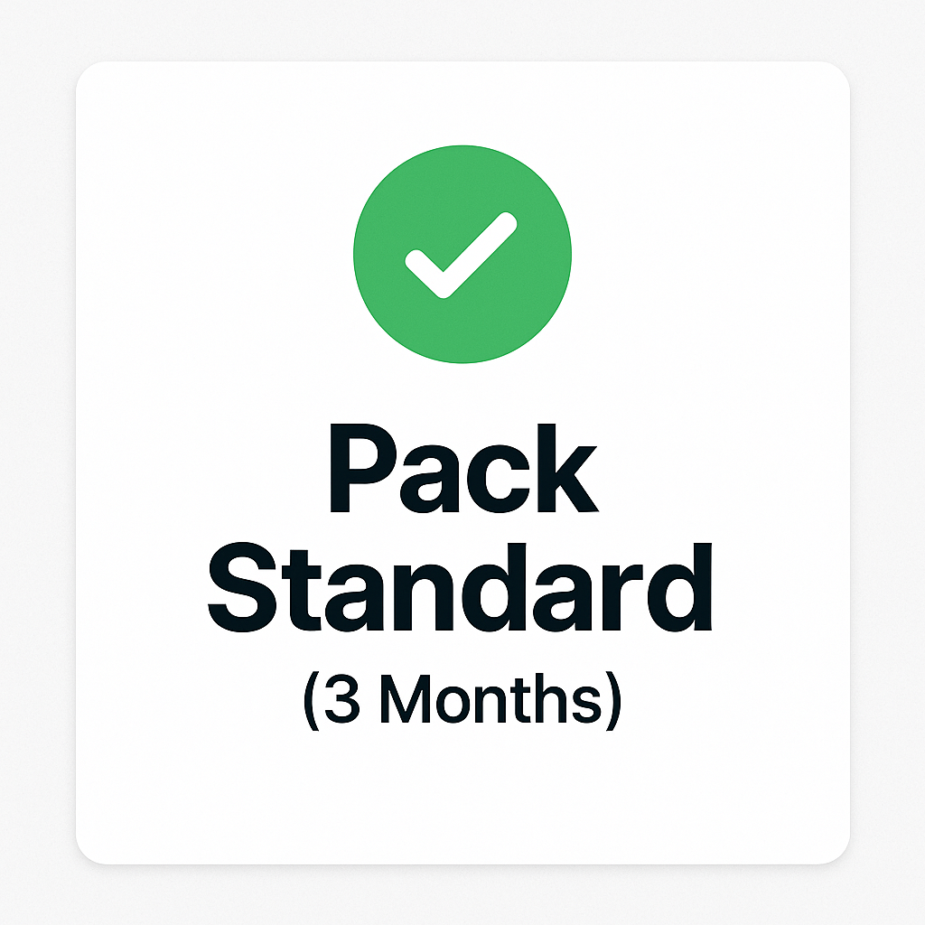 Pack Standard — 3 Months