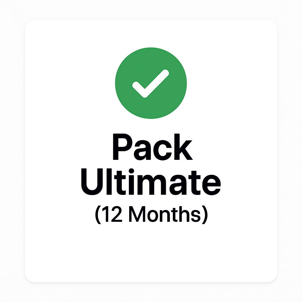 Pack Ultimate — 12 Months